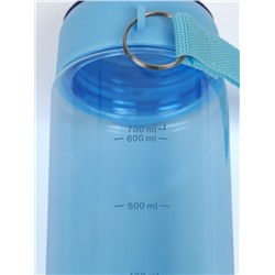 Бутылка для воды Onlytop, 700 мл, синяя