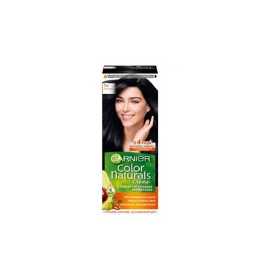 Garnier Color Naturals Стойкая Крем-Краска для волос 1+ Ультрачерный 110мл