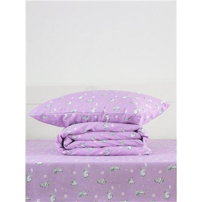 Постельное бельё 1.5-спальное «Этель» Cat, бязь