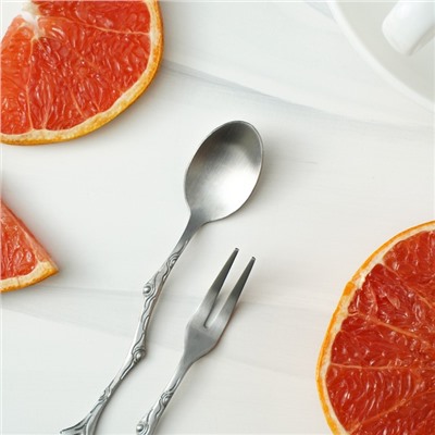 Набор столовых приборов Magistro «Вудс», 2 предмета, нержавеющая сталь, серебристый