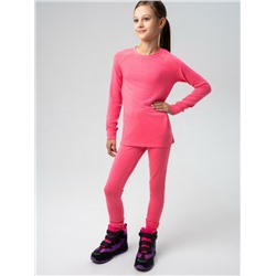 Термокомплект трикот. для девочек: фуфайка (футболка) с длин. рук, брюки