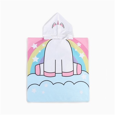 Полотенце - пончо детское LoveLife «Единорог», 60×120 см
