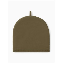 Грелка на чайник Этель Kitchen, 28×28 см, 100% хлопок, саржа 220 г/м², зелёная