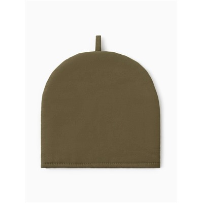 Грелка на чайник Этель Kitchen, 28×28 см, 100% хлопок, саржа 220 г/м², зелёная