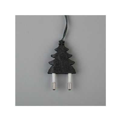 Гирлянда «Нить» 1.2 м, IP20, тёмная нить, 20 ламп, свечение мульти, 220 В