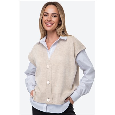 Женский вязаный жилет Happyfox