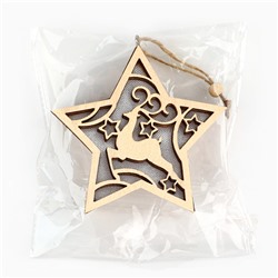 Ёлочная игрушка новогодняя «Олень», 11.5×11 см