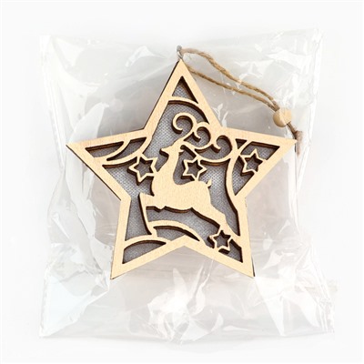 Ёлочная игрушка новогодняя «Олень», 11.5×11 см