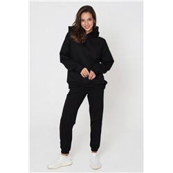 Брюки на манжете футер (Черный)