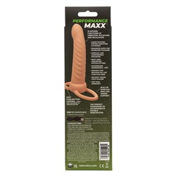 Телесная насадка для двойного проникновения Rechargeable Ribbed Dual Penetrator с вибрацией