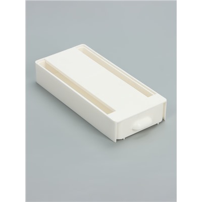 Ящик для хранения, скрытый потайной под стол, 20×9×4 см, белый