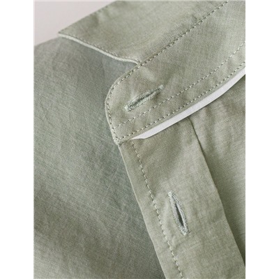 Блузка свободная с карманом из 100% хлопка