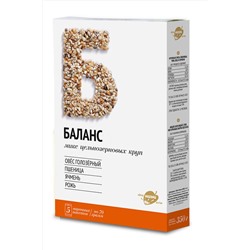 Смесь семян "Баланс" (Пшеница + Рожь + Ячмень + Овёс) 350г ЭКОПРОДУКТЫ, 1189276