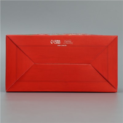 Коробочка для кексов новогодняя «Волшебство в твоих руках», 16×10×8 см