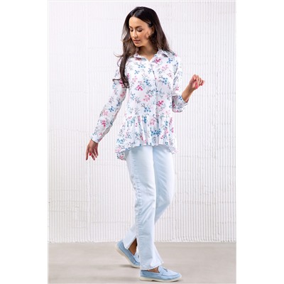 Блузка с длинным рукавом 320WHT НАТАЛИ, 1055654