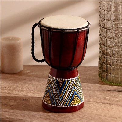 УЦЕНКА Сувенирный музыкальный инструмент «Барабан Джембе» 25×14×14 см МИКС