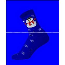 Термоноски женские внутри махра Новогодние арт. 3501