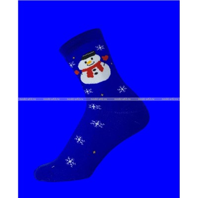 Термоноски женские внутри махра Новогодние арт. 3501