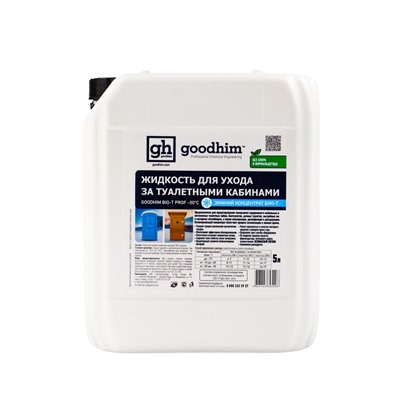 Жидкость по уходу за туалетными кабинами Goodhim, зимний концентрат, 5 л