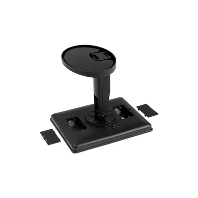 Зеркало KZ-06, подсветка, сенсорная кнопка, 22 диода, 26.5×16×12 см, 4хАА, чёрное