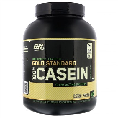 Optimum Nutrition, Gold Standard 100% Casein, с натуральными ароматизаторами со вкусом шоколадного крема, 1,81 кг (4 фунта)