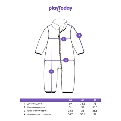 Комбинезон детский трикотажный для девочек