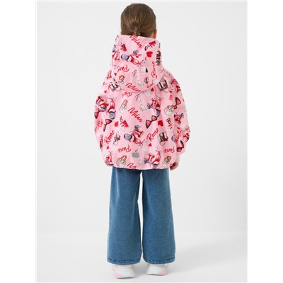 Куртка текстильная с полиуретановым покрытием для девочек (ветровка)