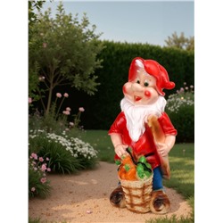 Садовая фигура из гипса «Гном с корзиной овощей», 70×30×34 см, МИКС