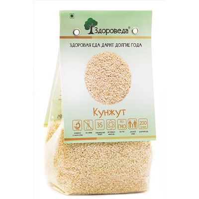 Кунжут белый семена 200г ЭКОПРОДУКТЫ, 1184456