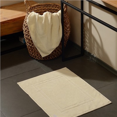 Коврик махровый SL HOME: Basic «Айвори», 50×70 см, хлопок 100%