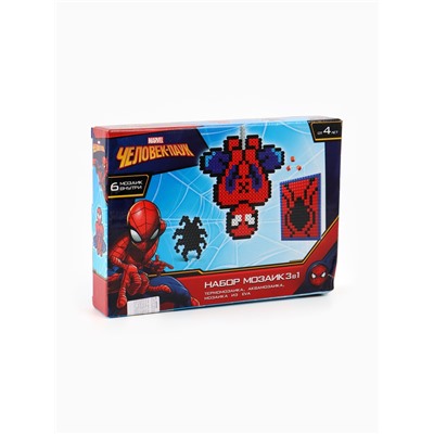 УЦЕНКА Набор мозаик 3 в 1, Аквамозаика, Термомозаика и ЕВА, Человек-паук