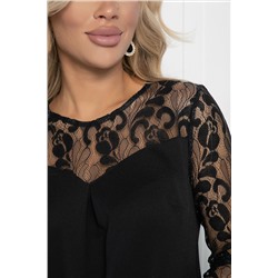 Платье Кружевная нежность (черное) П11398