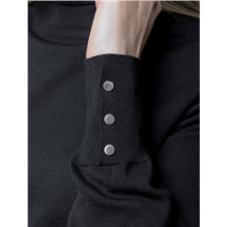 Водолазка тонкой вязки из хлопка с нейлоном