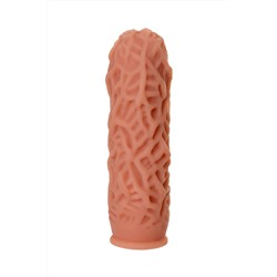 Насадка на фаллос с рельефными складочками Extreme Sleeve 012 M-size - 14,7 см.