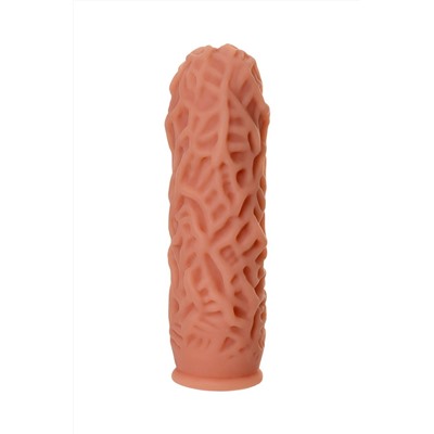 Насадка на фаллос с рельефными складочками Extreme Sleeve 012 M-size - 14,7 см.