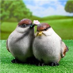 Садовая фигура из полистоуна «Воробьи», 24×21×17 см