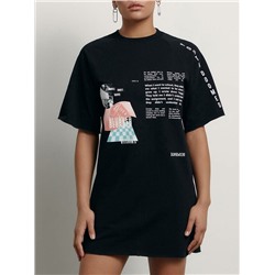 Платья CONTE LPL 1639 Платье из футера свободного кроя «Blurred»