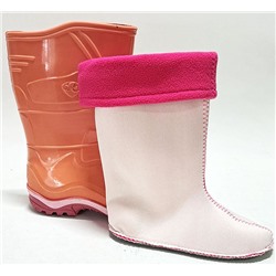 230/02УФ персик Сапоги резиновые для девочек (27-32)/12