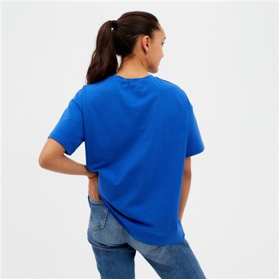 Футболка женская MINAKU OVERSIZE FIT, цвет электрик, размер 42