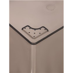 Ящик пластиковый для хранения, с крышкой, объём — 10 л, прозрачно-чёрный