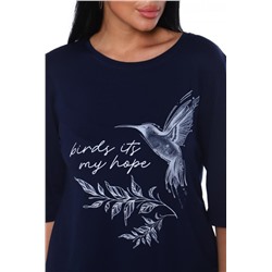 Футболка 6041 (Темно-синий)