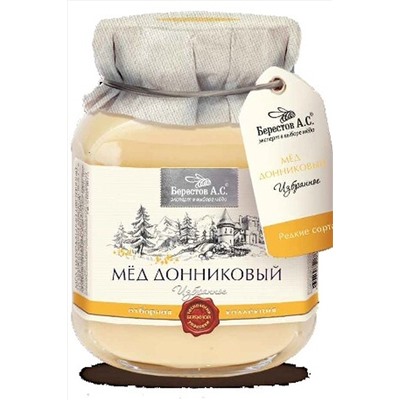 Мёд "Берестов А.С." Донниковый (алтайский край) ст.банка 500г ЭКОПРОДУКТЫ, 1183936
