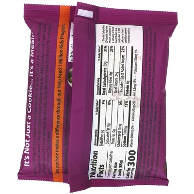Erin Baker's, The Original Breakfast Cookie, Oatmeal Raisin, 12 Cookies,  3 oz (85 g) Each