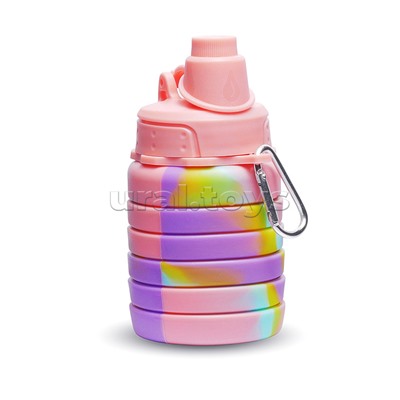 Бутылка силиконовая, складная 500 мл.