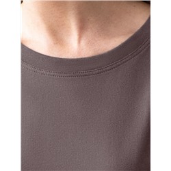 Свободное платье-футболка с разрезами и принтом из 100% хлопка