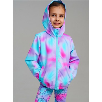 Куртка текстильная с полиуретановым покрытием для девочек (ветровка)