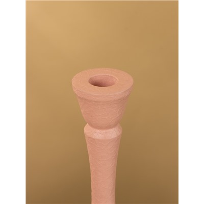 Подсвечник на 1 свечу «Пудровый», 10.5×10.5×25 см