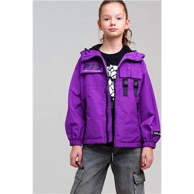 Куртка текстильная с полиуретановым покрытием для девочек (ветровка) PLAYTODAY, 1231509