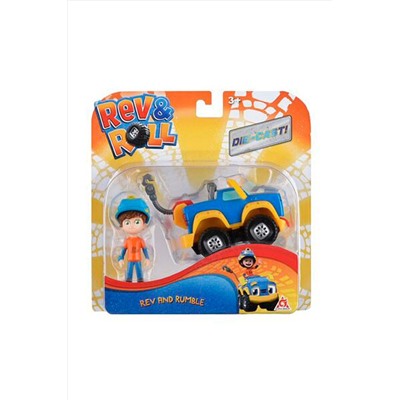 Игрушка Rev&Roll фигрука+машинка (метал) - Рев и Рамбл Игрушки разных брендов, 267834