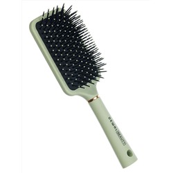 Dewal Beauty Щетка для волос серия «Магия» массажная, квадратная, 13 рядов, оливковый 28013